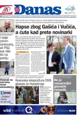 Danas - broj 7287, 11. sep 2017.