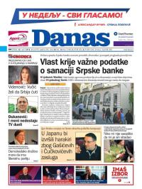 Danas - broj 6778, 20. apr 2016.