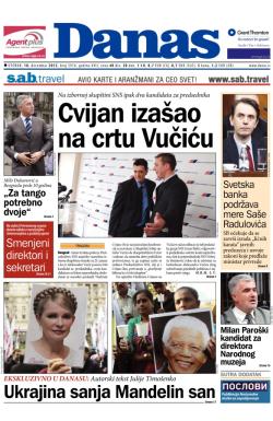 Danas - broj 5916, 10. dec 2013.