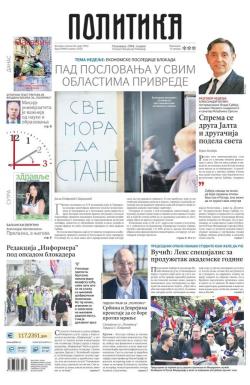 Politika - broj 39986, 30. mar 2025.