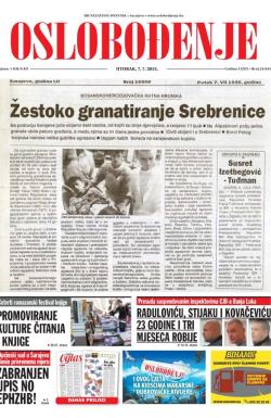 Oslobođenje - broj 24.644, 7. jul 2015.