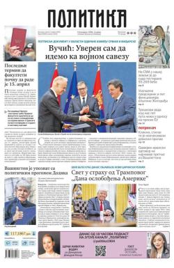 Politika - broj 39989, 2. apr 2025.