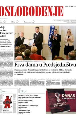 Oslobođenje - broj 27150, 17. nov 2022.