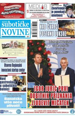 Nove Subotičke novine - broj 145, 13. dec 2019.