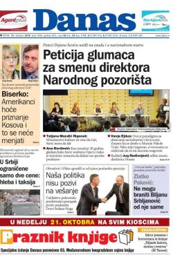 Danas - broj 7690, 19. okt 2018.