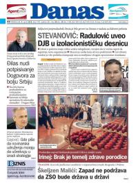 Danas - broj 7497, 9. apr 2018.