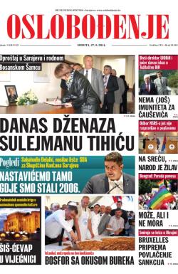 Oslobođenje - broj 24.361, 27. sep 2014.