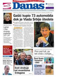 Danas - broj 6867, 18. jul 2016.