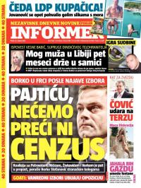 Informer - broj 1005, 21. avg 2015.