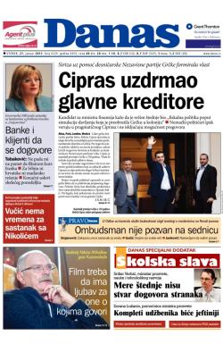 Danas - broj 6329, 27. jan 2015.