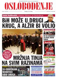 Oslobođenje - broj 24.087, 27. dec 2013.