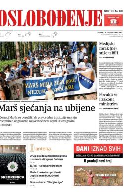 Oslobođenje - broj 26731, 9. jul 2021.