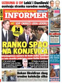 Informer CG - broj 874, 18. mar 2015.