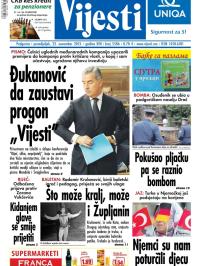 Vijesti - broj 5586, 25. nov 2013.