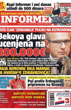 Informer - broj 1285, 20. jul 2016.