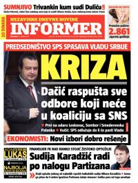 Informer - broj 142, 22. okt 2012.
