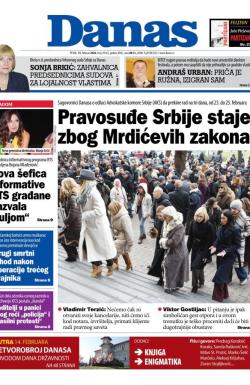 Danas - broj 10142, 13. feb 2026.