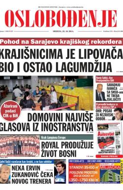 Oslobođenje - broj 24.386, 22. okt 2014.