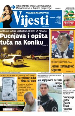 Vijesti - broj 5944, 13. okt 2014.