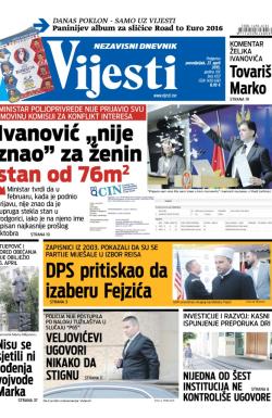 Vijesti - broj 6137, 27. apr 2015.