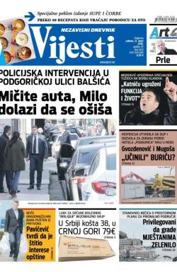 Vijesti - broj 6452, 12. mar 2016.