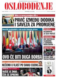Oslobođenje - broj 24.380, 16. okt 2014.