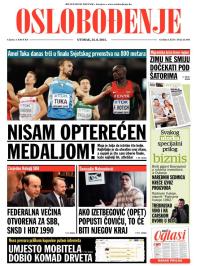 Oslobođenje - broj 24.693, 25. avg 2015.