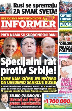 Informer - broj 1353, 7. okt 2016.