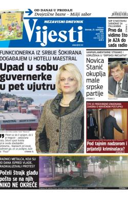 Vijesti - broj 5926, 25. sep 2014.