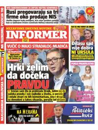 Informer - broj 4140, 21. nov 2025.