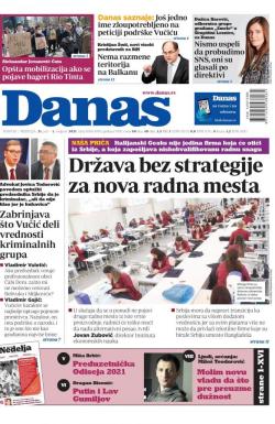 Danas - broj 8706-8707, 31. jul 2021.