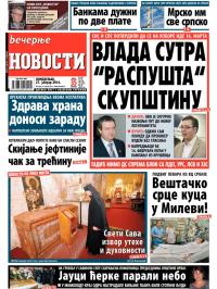 Večernje novosti - broj 1062, 27. jan 2014.