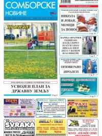 Somborske novine - broj 3223, 1. apr 2016.