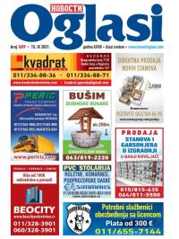 Novosti oglasi - broj 1689, 15. sep 2021.