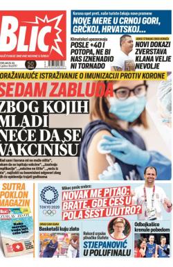 Blic - broj 8767, 26. jul 2021.