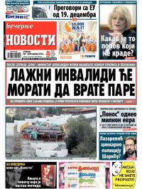Večernje novosti - broj 1304, 30. sep 2014.