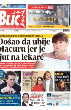 Blic - broj 6164, 10. apr 2014.