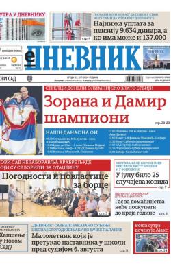 Dnevnik - broj 27800, 31. jul 2024.