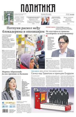 Politika - broj 40226, 30. nov 2025.