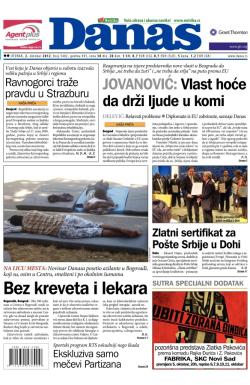 Danas - broj 5482, 2. okt 2012.