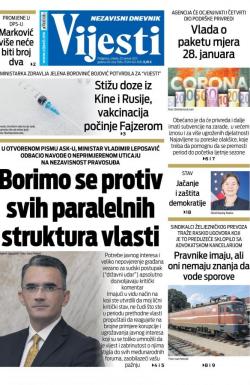 Vijesti - broj 8184, 20. jan 2021.