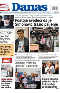Danas - broj 8061, 25. okt 2019.