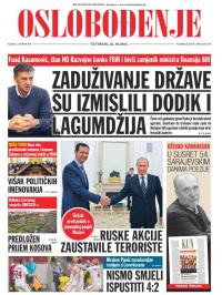 Oslobođenje - broj 24.751, 22. okt 2015.