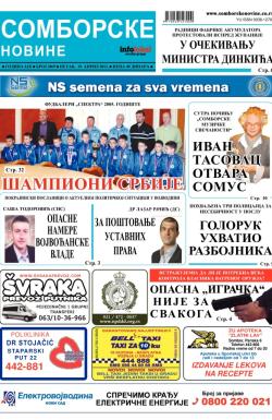Somborske novine - broj 3069, 19. apr 2013.