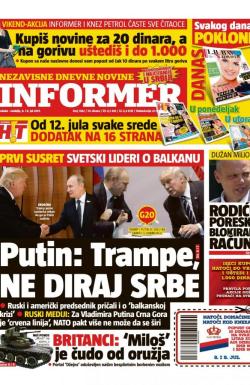 Informer - broj 1582, 8. jul 2017.