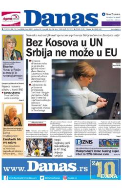 Danas - broj 6832, 13. jun 2016.