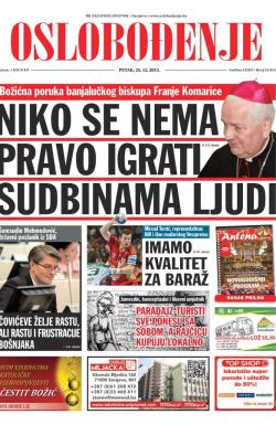 Oslobođenje - broj 24.815, 25. dec 2015.