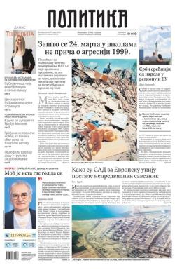 Politika - broj 40337, 27. mar 2026.