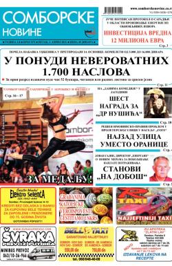 Somborske novine - broj 3171, 3. apr 2015.