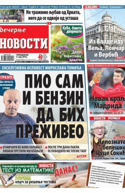 Večernje novosti - broj 1884, 9. maj 2016.